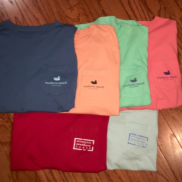 Long-sleeve Southern Marsh Pocket Tees