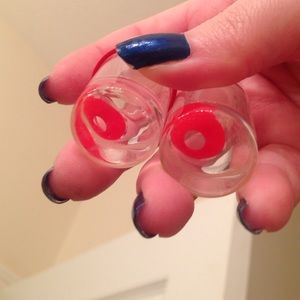 Red cosplay contacts