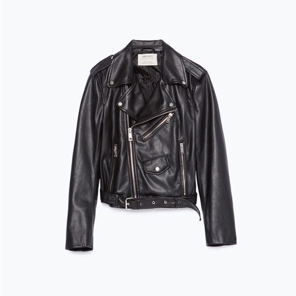 Zara faux leather biker's jacket