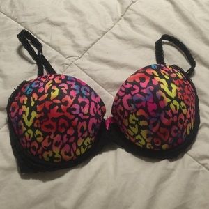 Sz 34D push up Demi PINK vs bra Sz 34D push up Demi PINK vs bra