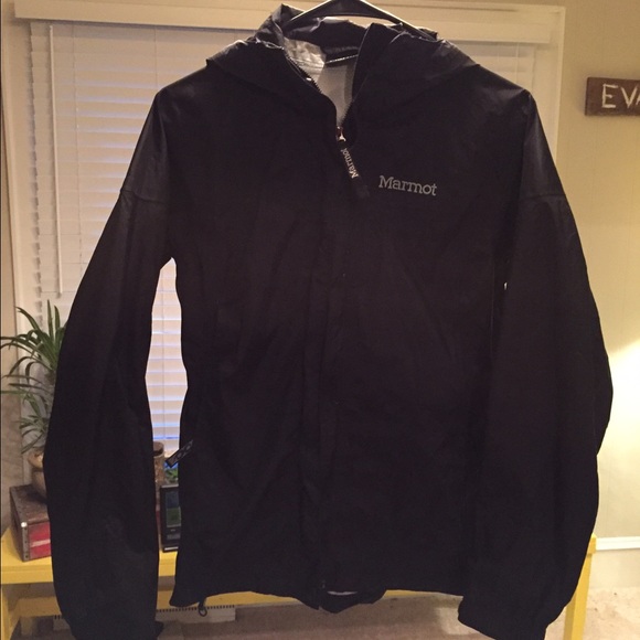 Black Marmot rain jacket