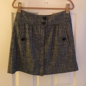 Charcoal Strip Mini Skirt from Anthro