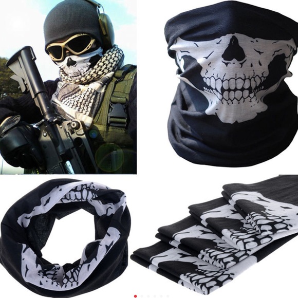 2x New fashion Paintball Mask Scarf