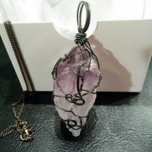 Handcrafted Amethyst necklace