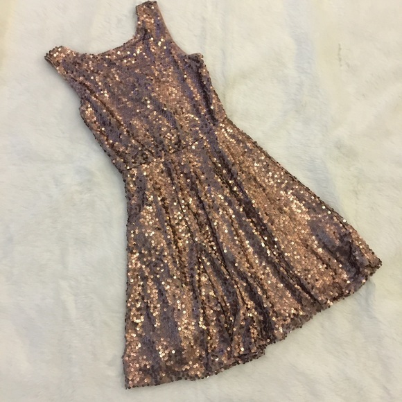 Dresses & Skirts - Rose Gold Sequin Dress