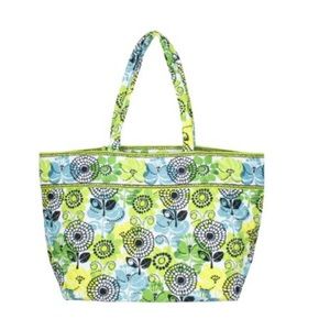 Vera Bradley Grand Tote in Lime's Up NWT