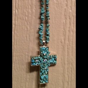 Western cross necklace