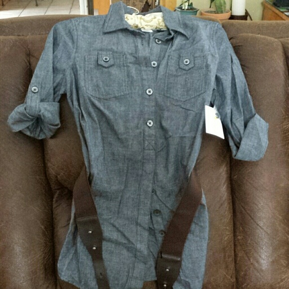 Beatiful brand new  long belted shirt