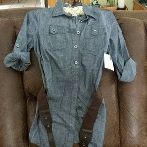 Beatiful brand new  long belted shirt