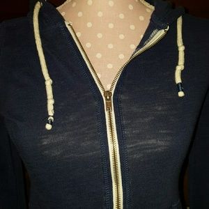 Zip up hooded sweatshirt