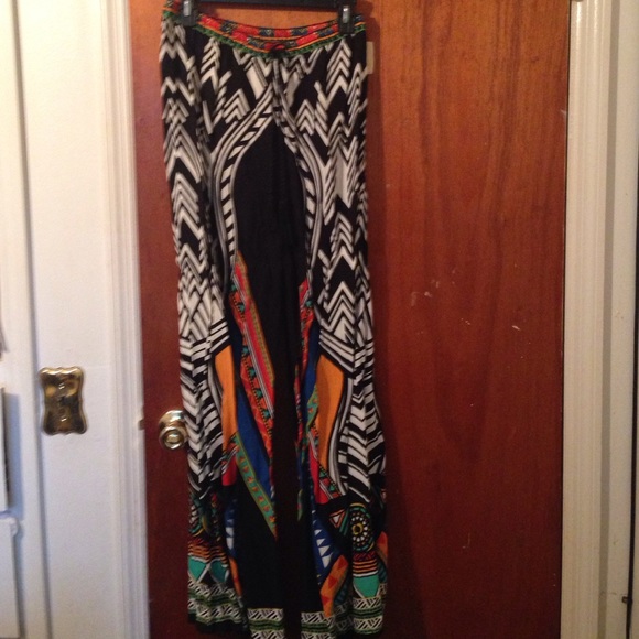 Multi color palazzo pants - Picture 1 of 3