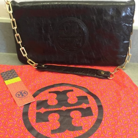 Tory Butch Clayton Classic Reva Clutch Black