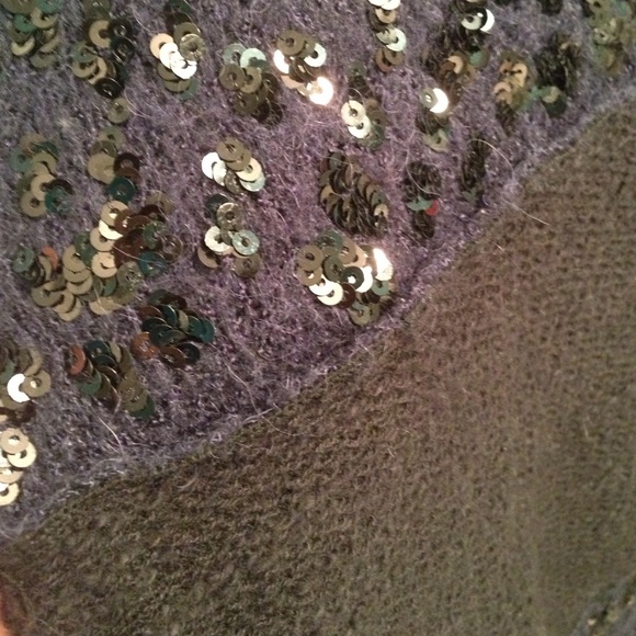 Navy and black sequined sweater tunic Free People - Picture 3 of 4