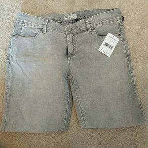 ⭐️SALE⭐️NWT Free People grey corduroy capris
