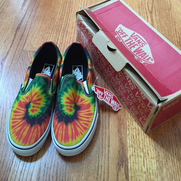 Brand new Tie Dye classic slip on Vans