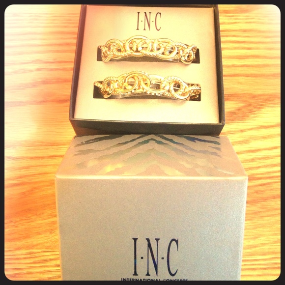 Bracelets Gold Duo Link Stretch New (Costume)