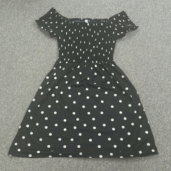 Polka dot mini dress