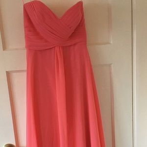 Prom dress. Bridesmaid dress. salmon color