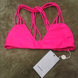 Mikoh banyans top- multi skinny string racer back