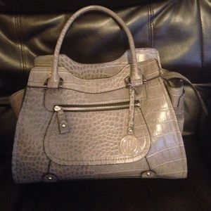 London Fog  gray strap shoulder bag