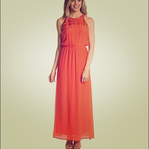 AGB Dresses & Skirts - Rust Orange Maxi Dress