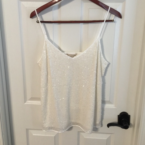 Banana Republic Tops - Cream-colored sequin top