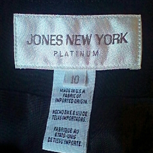 JONES NEW YORK PLATINUM BLACK BLAZER SIZE 10 - Picture 4 of 4