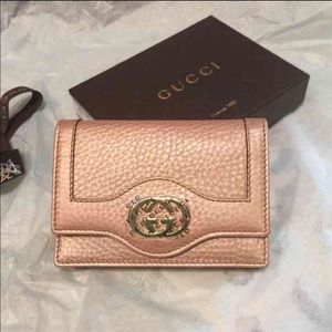 AUTHENTIC GUCCI LEATHER CARD CASE