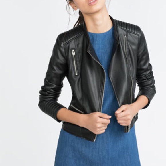Zara new leather jacket