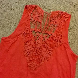 Coral summer tank top