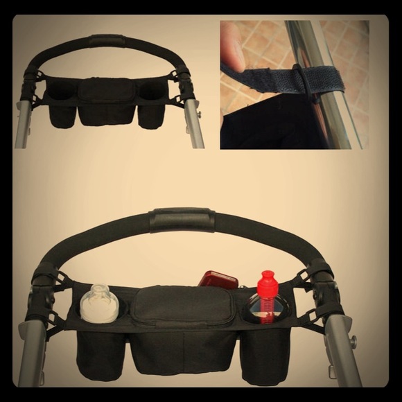 Baby Stroller Console Tray Cup Holder Bag