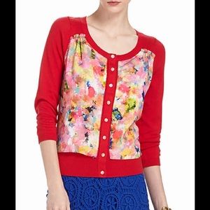 Anthropologie Printed Panel Sweater, small