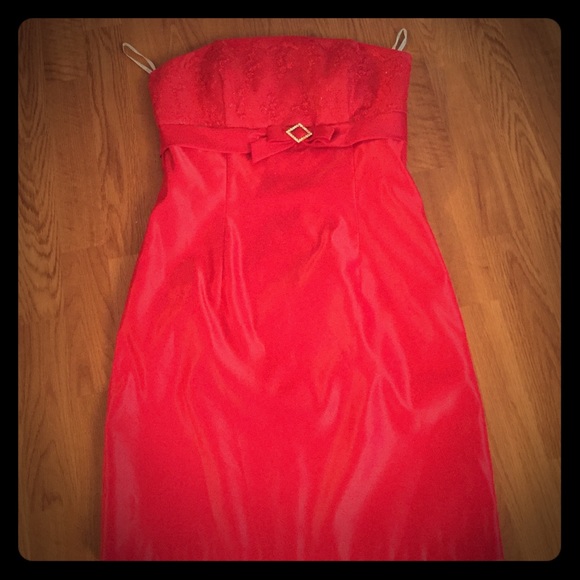 Stunning bright red Jessica McClintock dress - Picture 1 of 4