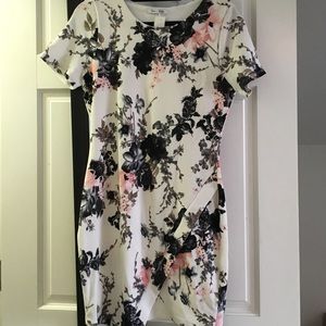 Gab Kate floral flower envelope asymmetrical dress