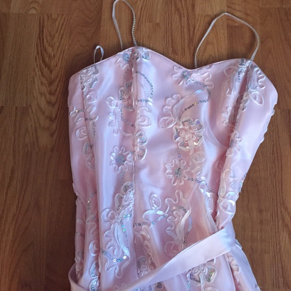 Baby pink formal dress Jessica McClintock bridal - Picture 2 of 4