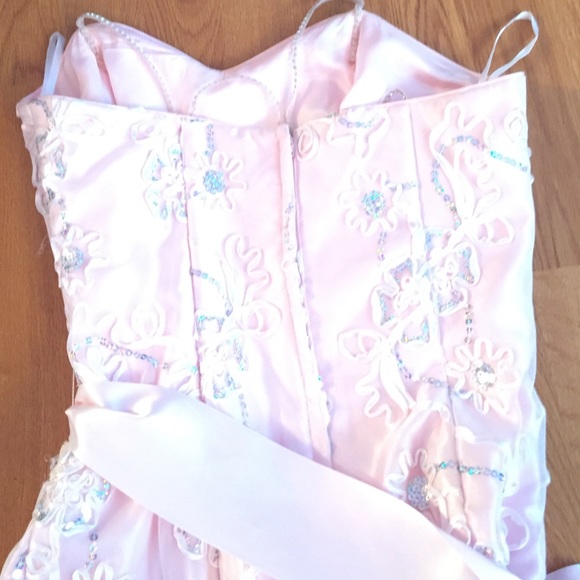 Baby pink formal dress Jessica McClintock bridal - Picture 4 of 4