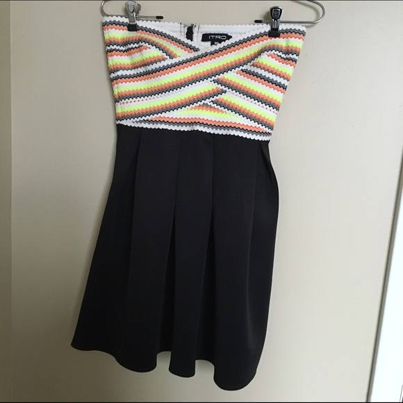 Intro bandage & scuba mini dress