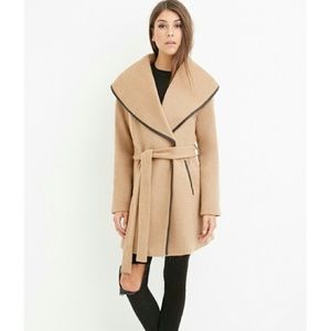 NWT!!! belted camel wrap coat!!!!