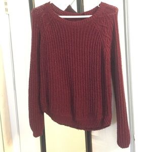 Maroon sweater from Pacsun