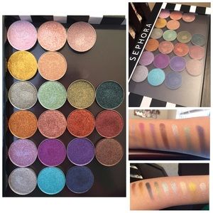 Make Up Geek Foiled Shadows + Sephora Z-Palette