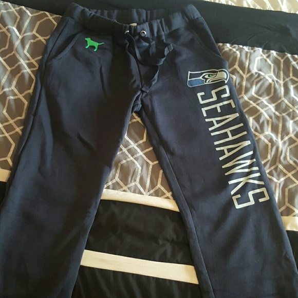 Sold! Brand new VS PINK seahawks sweat pants - Picture 1 of 4