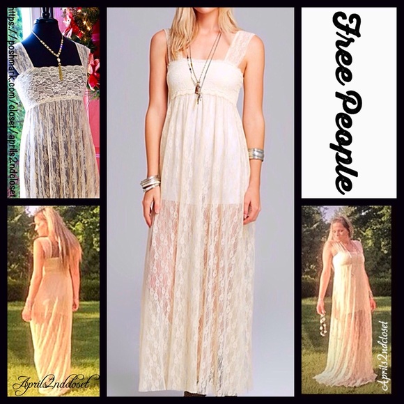 FREE PEOPLE DRESS Sheer Slip Maxi - Picture 4 of 4