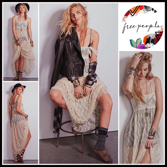 Free People Dresses & Skirts - FREE PEOPLE DRESS Sheer Slip Maxi