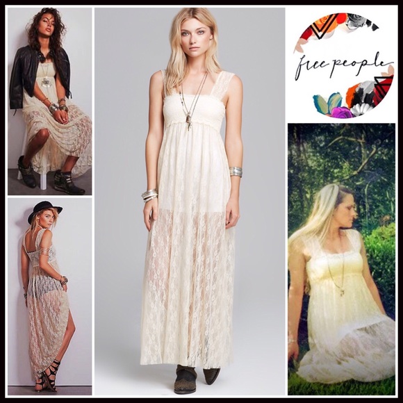 FREE PEOPLE DRESS Sheer Slip Maxi - Picture 3 of 4
