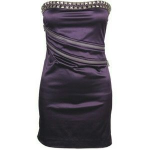 💄 Zip Unzip Studded Silky Dress💄