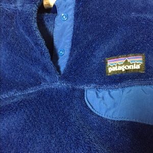 Blue snap-t Patagonia pullover