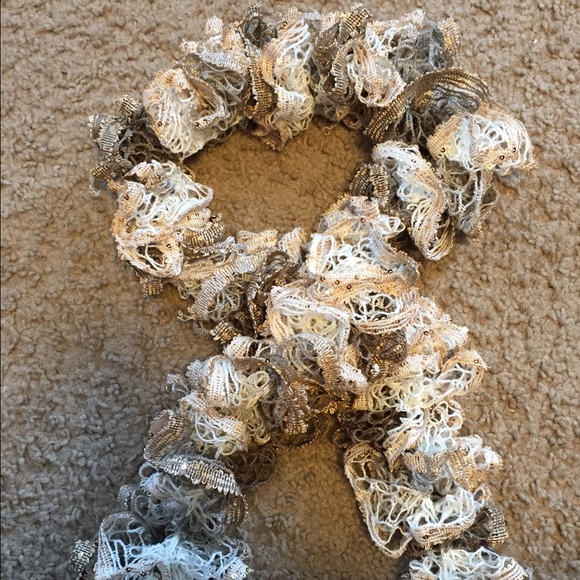 Scarf, brand new, cream color, $14