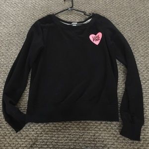 PINK crew neck sweatshirt
