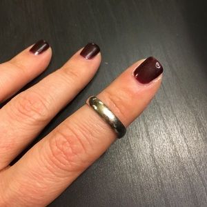 14k white gold wedding band