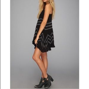 Free people voile and lace trapeze slip